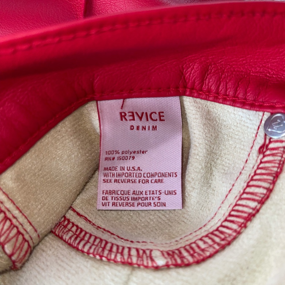 Revice Denim Venus x Mars Red Leather Pants - Picture 14 of 14